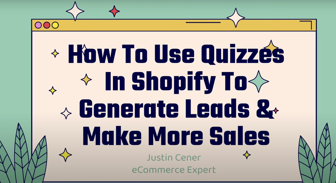 Justin Cener explains how to use quizzes in Shopify to boost lead generation and sales with the Quizell app. The video demonstrates step-by-step quiz creation, lead capture strategies, and personalized product recommendations to engage customers.